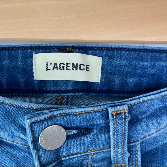 L'AGENCE Jeans Margot High Rise Ankle Skinny Womens Size 23 Light Vintage Wash - Picture 7 of 14